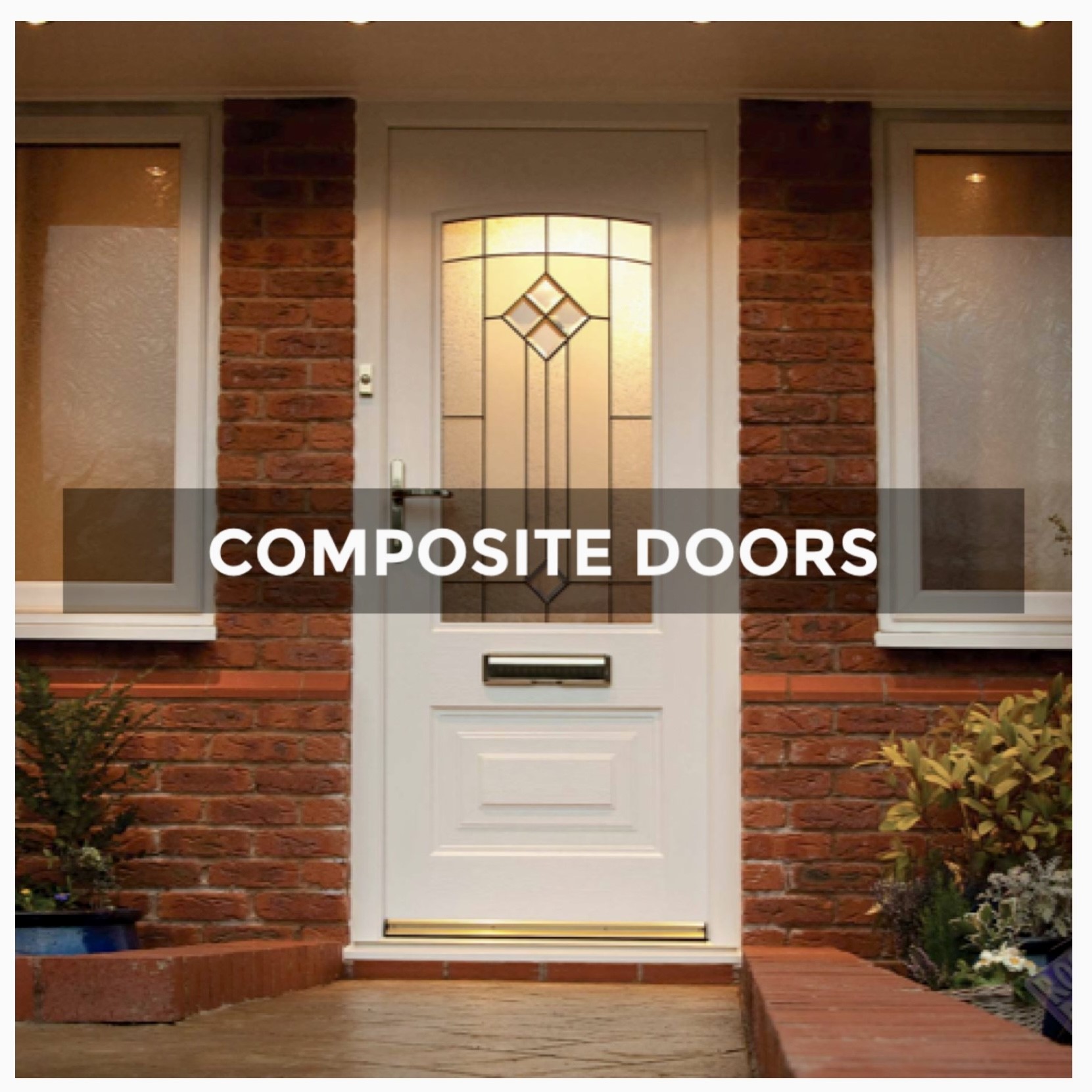 White composite door